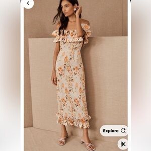 V. Chapman Floral Bodycon Dress